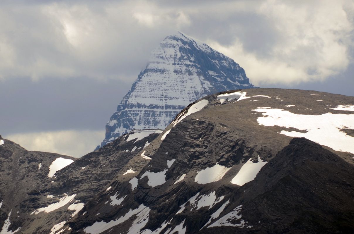 22 Mount Assiniboine From Steep Descent From Citadel Pass Toward The Simpson River On Hike To Mount Assiniboine